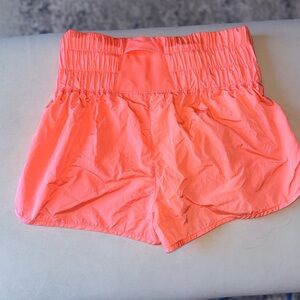 Free People High Rise Pink Running Shorts